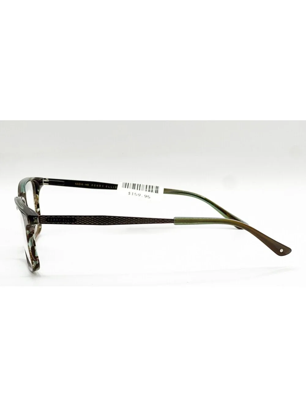 Perry Ellis Pe 379-1 Brown Horn Authentic Eyeglasses 53-16-145